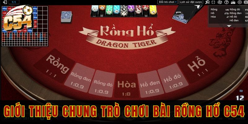 Giới thiệu chung về trò chơi bài Rồng hổ C54 cho người mới